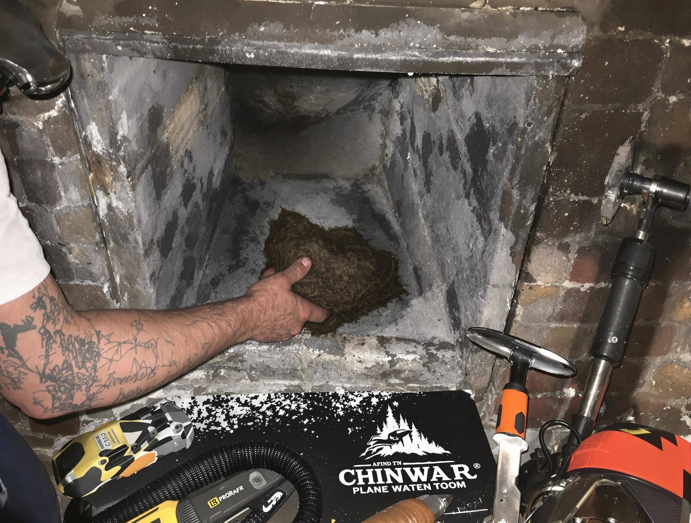 Woodmoor Chimney Sweep safely removing debris and screening chimney in Woodmoor, CO