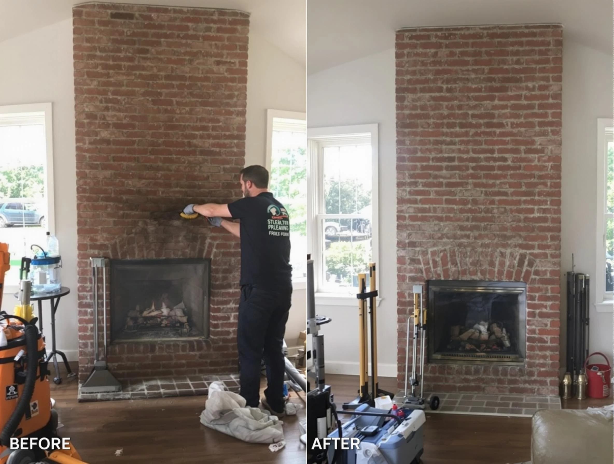 Finished chimney sweeping service by Woodmoor Chimney Sweep in Woodmoor, CO