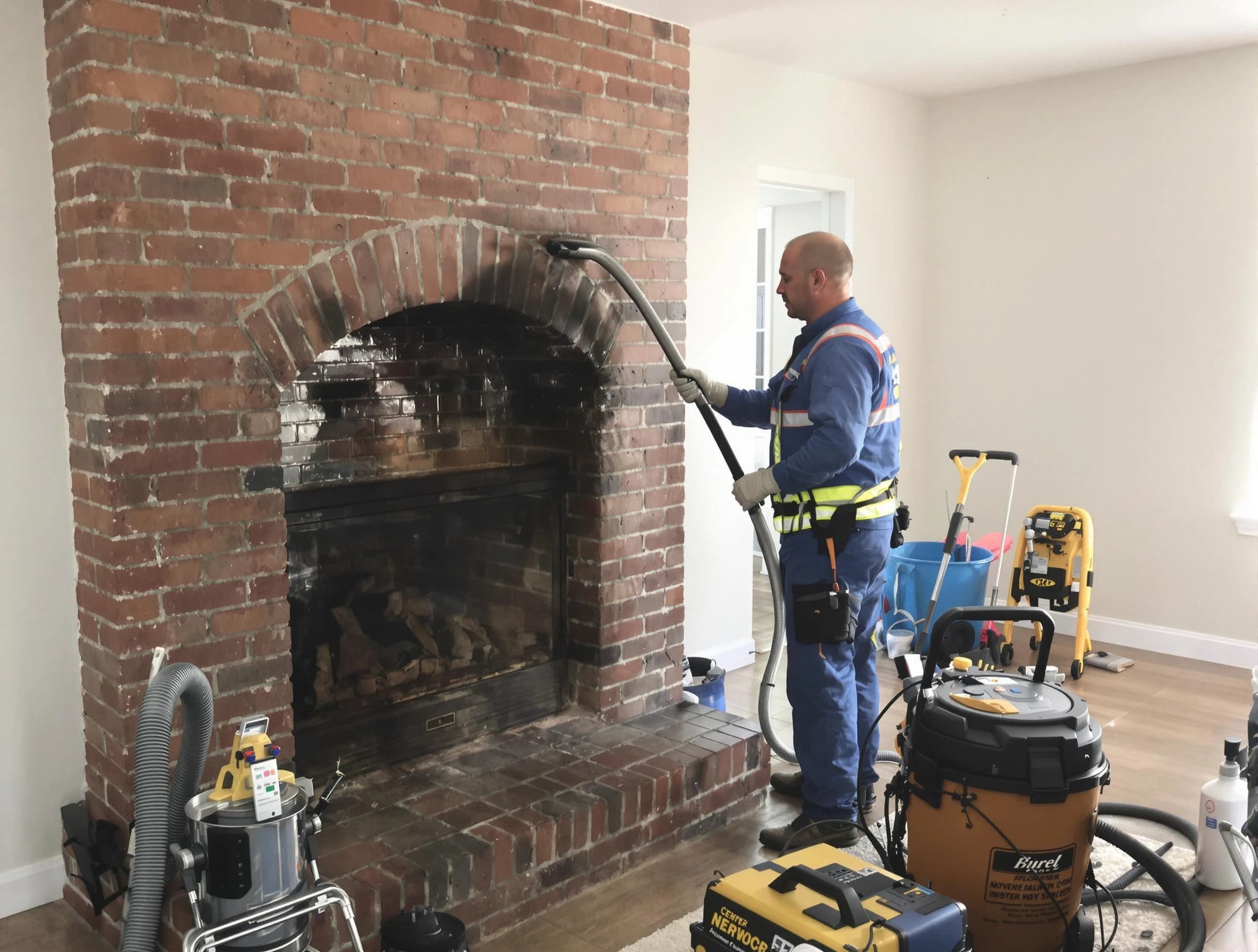 Woodmoor Chimney Sweep expert performing detailed chimney sweep in Woodmoor, CO