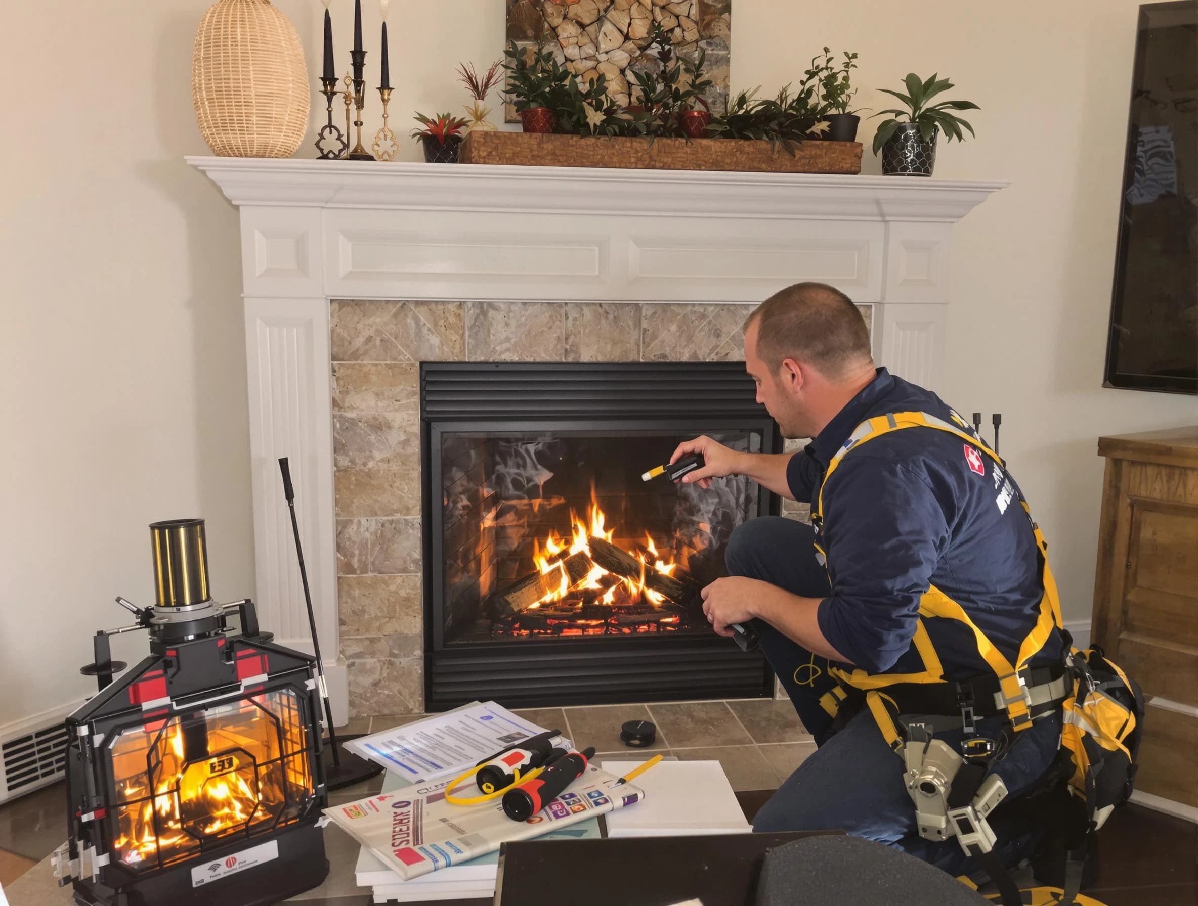 Safety-focused fireplace inspection by Woodmoor Chimney Sweep in Woodmoor, CO