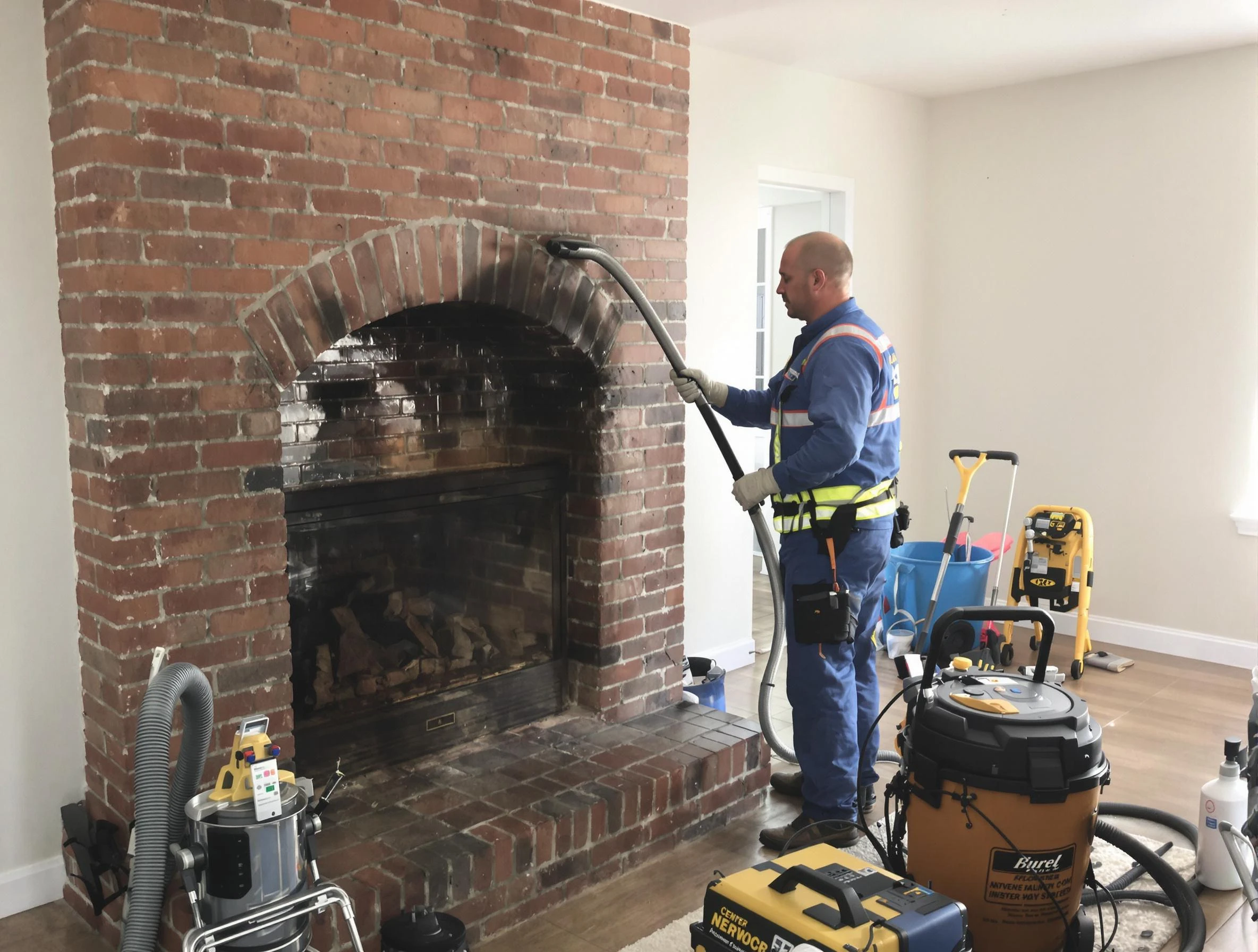Woodmoor Chimney Sweep expert performing detailed chimney sweep in Woodmoor, CO